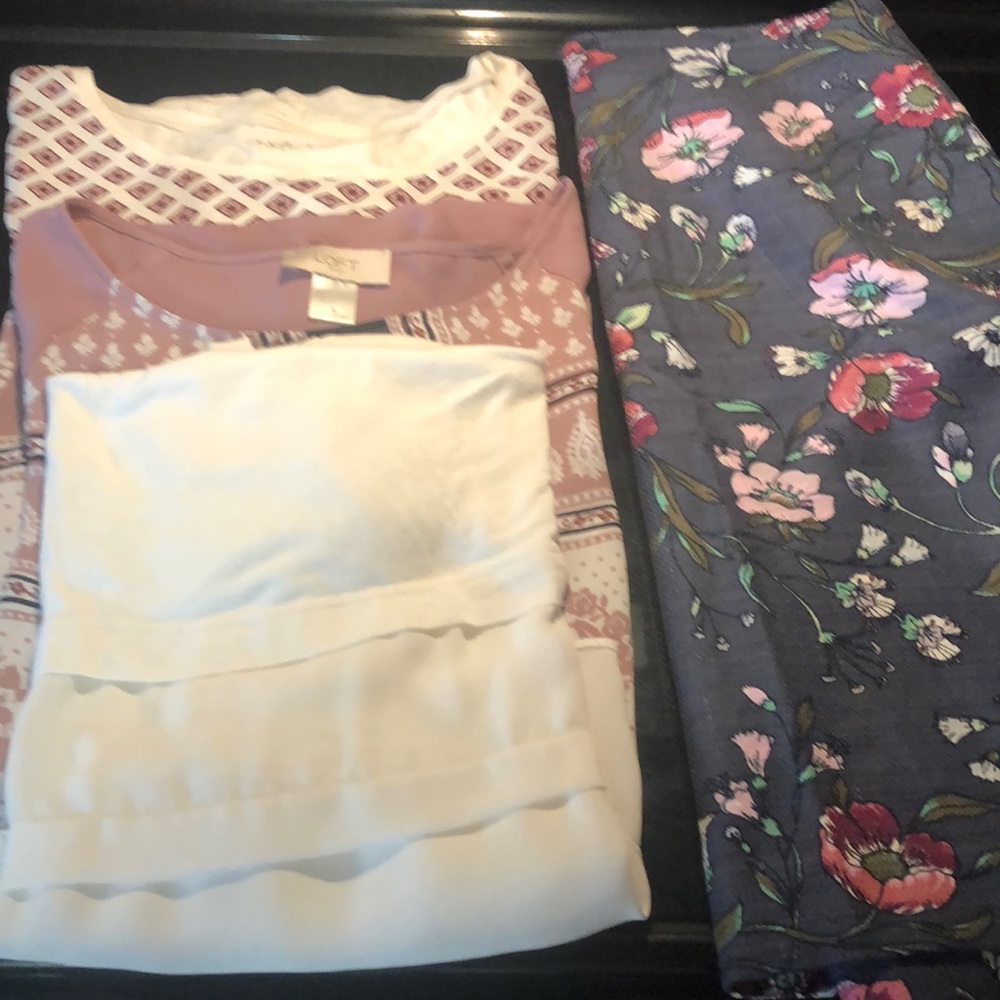 Loft 3 shirt, 1 skirt bundle for $25